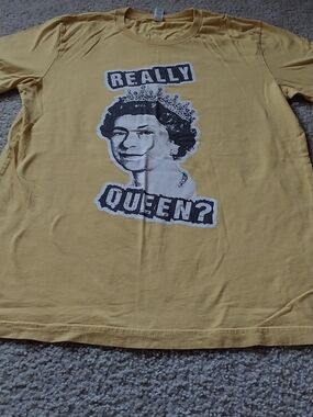 Bella Canvas Yellow "Really Queen?" Short Sleeve Tee